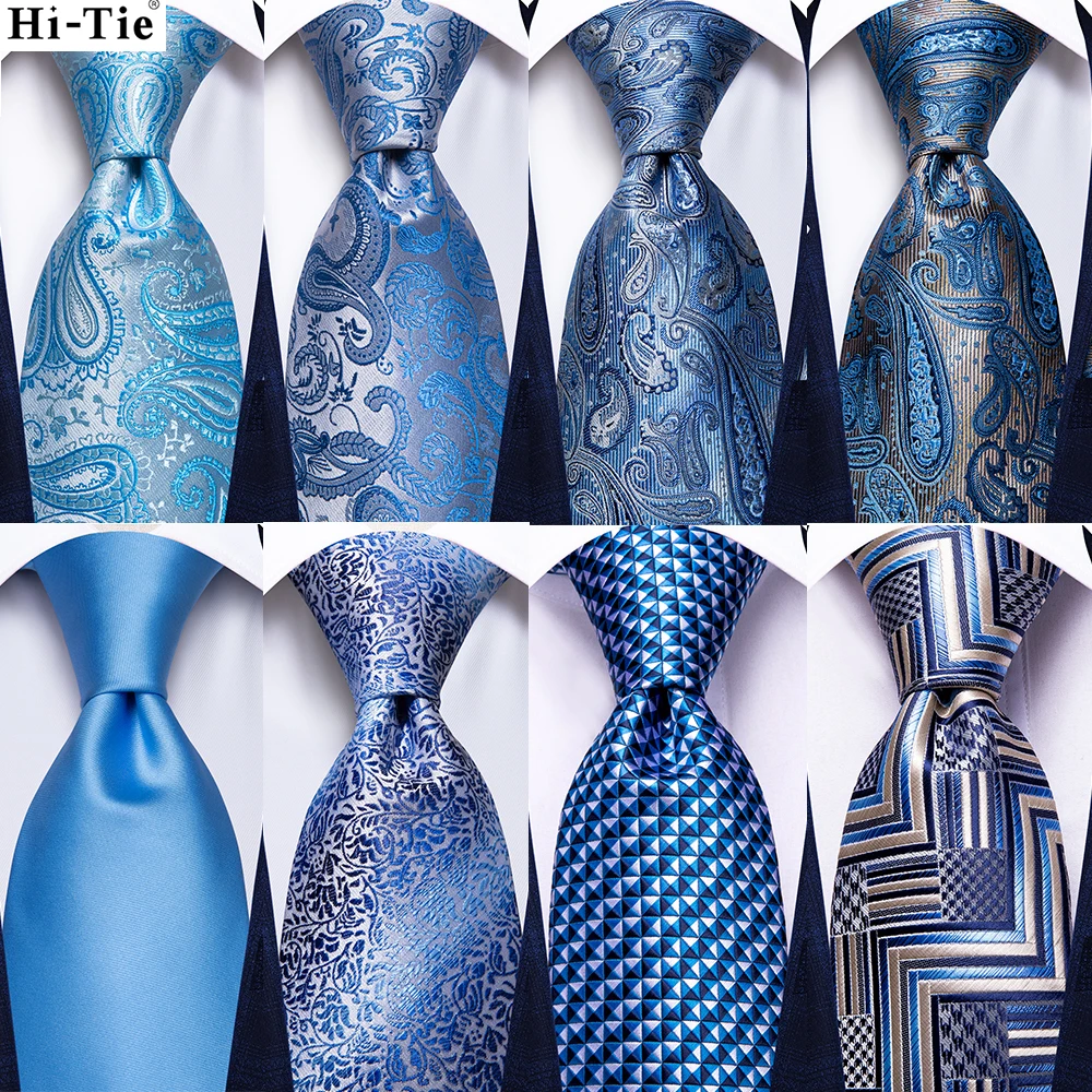 Silk Wedding Tie Handky Cufflinks Nicktie Set Men neck tie