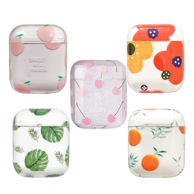 

Transparent Hard PC Earphone Case For Pro Wireless Bluetooth-compatible Floral DropShipping