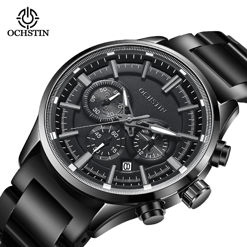 

OCHSTIN Man WristWatch Waterproof Chronograph Calendar Men Watch Military Top Brand Luxury Stainless Steel Sport Male Clock