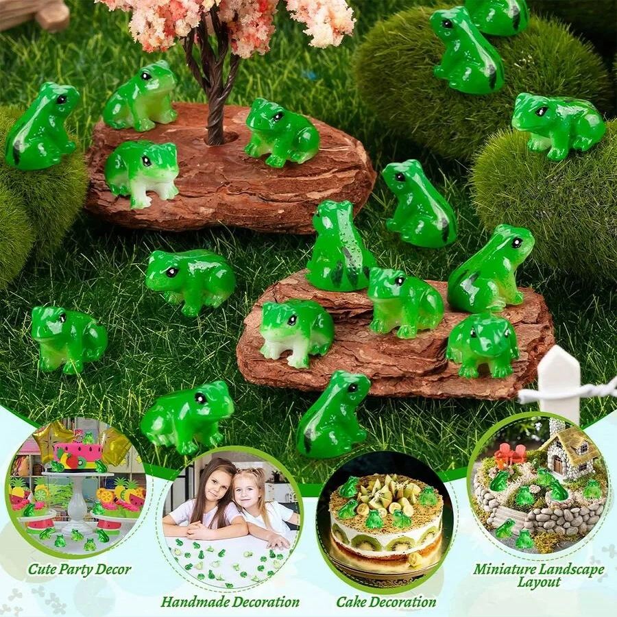 5/10/20PCS Mini Resin Frog Figurines Set for Aquarium Decor,Terrarium,Zen Garden,Creative Home Desk Decoration and Fish Tank 3