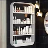 2 Layers Bathroom Organizer Shelves Rack Wall Mounted Punch-Free Storage Racks Seasoning Bottle Storage Trendy Kitchen Shelf 1
