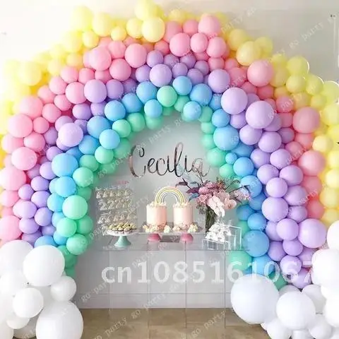 

30/50pcs 5/10inch Pastel Pink Blue White Macaron Latex Balloon Colorful Wedding Birthday Party Decor Kids Air Balls Baby Shower