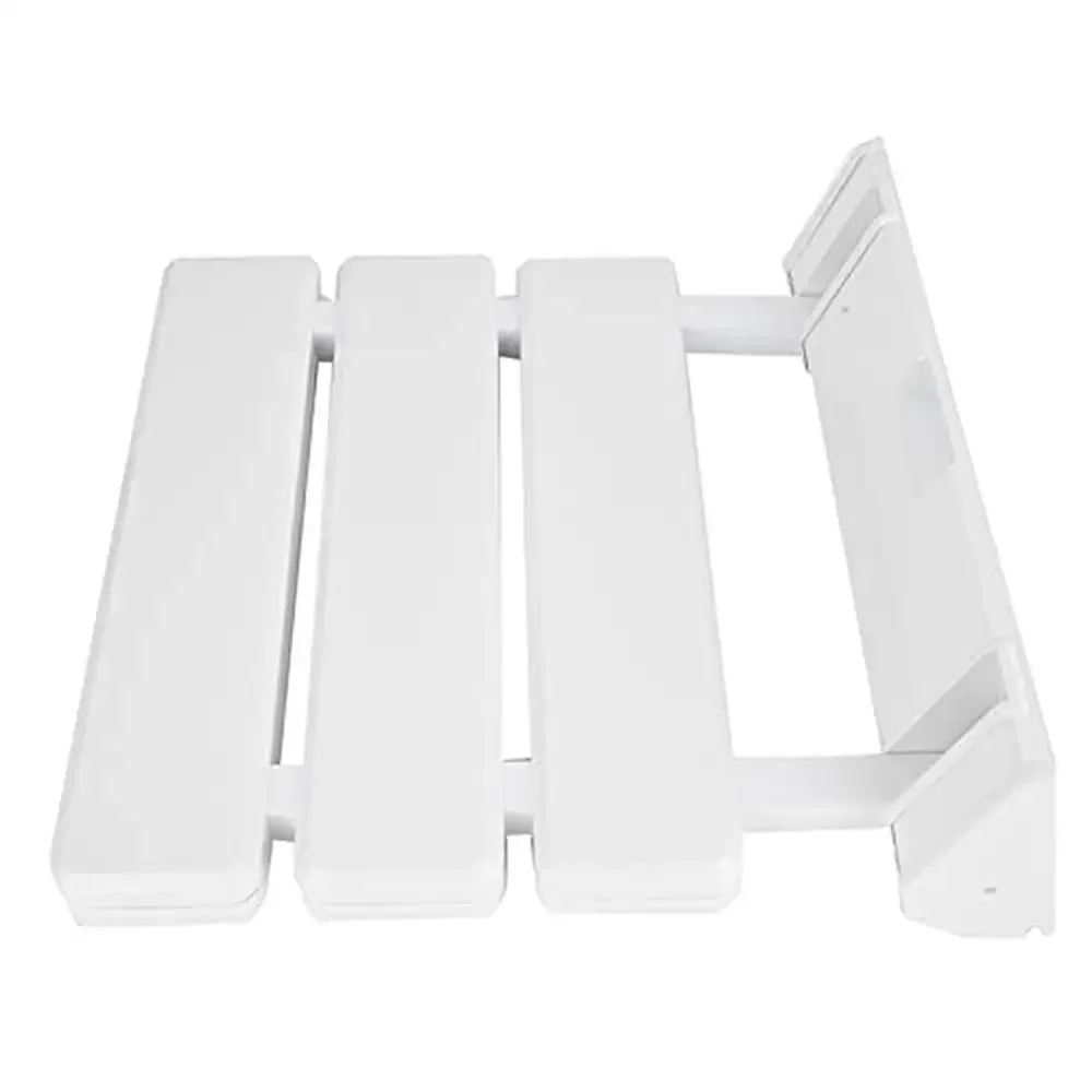 Folding Shower Seat Wall Mounted Non Slip Bathroom Stool Bathing Elderly Disabled Mobility Lightweight Durable Easy Install 5