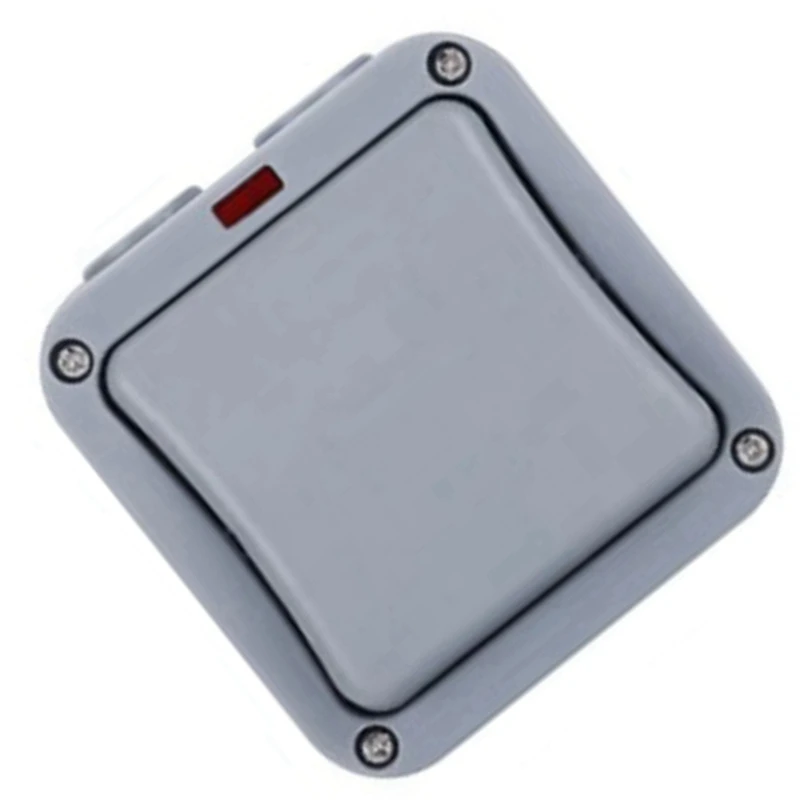 2X IP66 Wall Electrical Switch 220V Light Waterproof On Off Security Button With Fixation Night In The Pc Power(A)