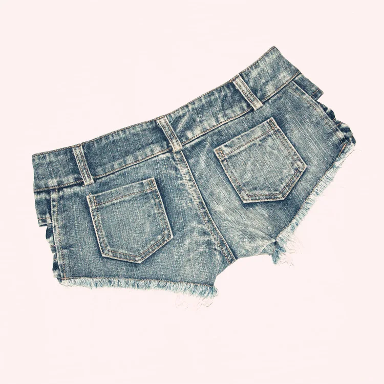 Description Picture 5 of itemшорты женский Women's Sexy Cut Off Denim Jeans Shorts Bow Mini Hot Pants Clubwear