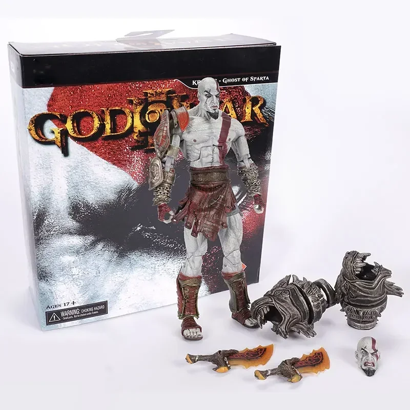Classic Game NECA God of War 2 II Kratos In Ares Armor W