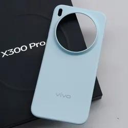 Original Ultra Slim Shockproof Matte Rubber Skin Back Case - Luxury Anti - Fingerprint Protection for Vivo X300 (Blue)