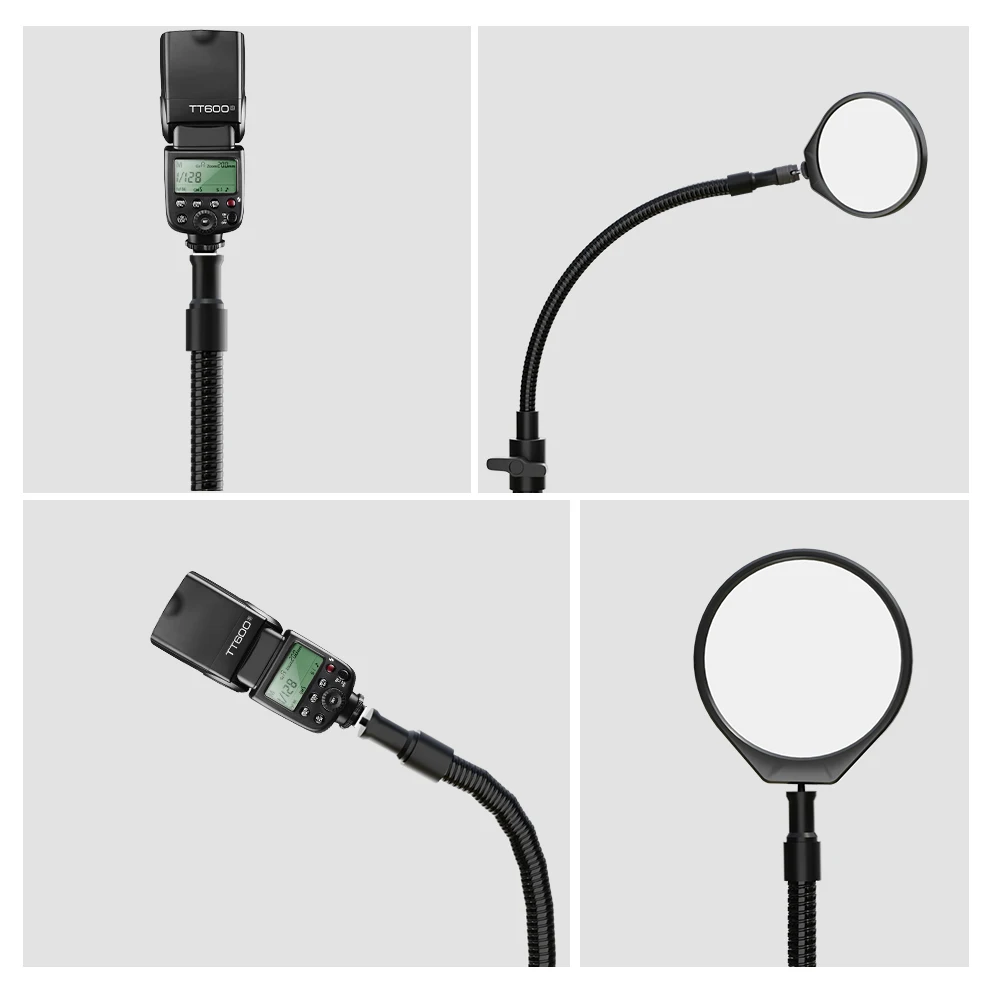 Gooseneck 1/4&lsquo;&rsquo; Screw 280mm Lengthen Lamp Holder Hose Adapter Metal Hose Flash Bracket Cross Arm Photography Accessory