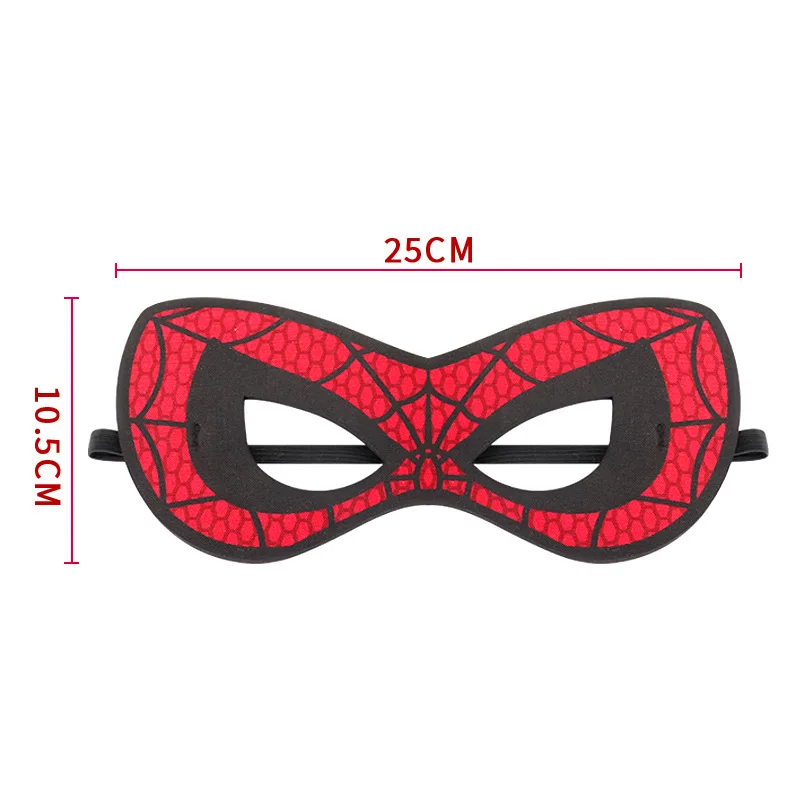 Superhero Cosplay Props Halloween Mask Props Kids Superhero Spider-Man Mask + Wrist Guard Set for Boys Girls Halloween Dress Up Prom Party Spider Cosplay Suit Accessories
