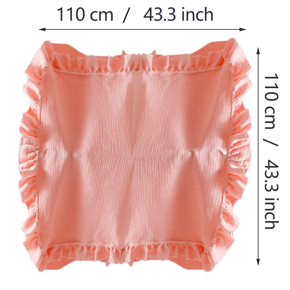 New baby solid colored gauze blanket, children's blanket, folded edge, baby bath towel, scarf, blanket, slim, breathable 6