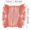 New baby solid colored gauze blanket, children's blanket, folded edge, baby bath towel, scarf, blanket, slim, breathable 6