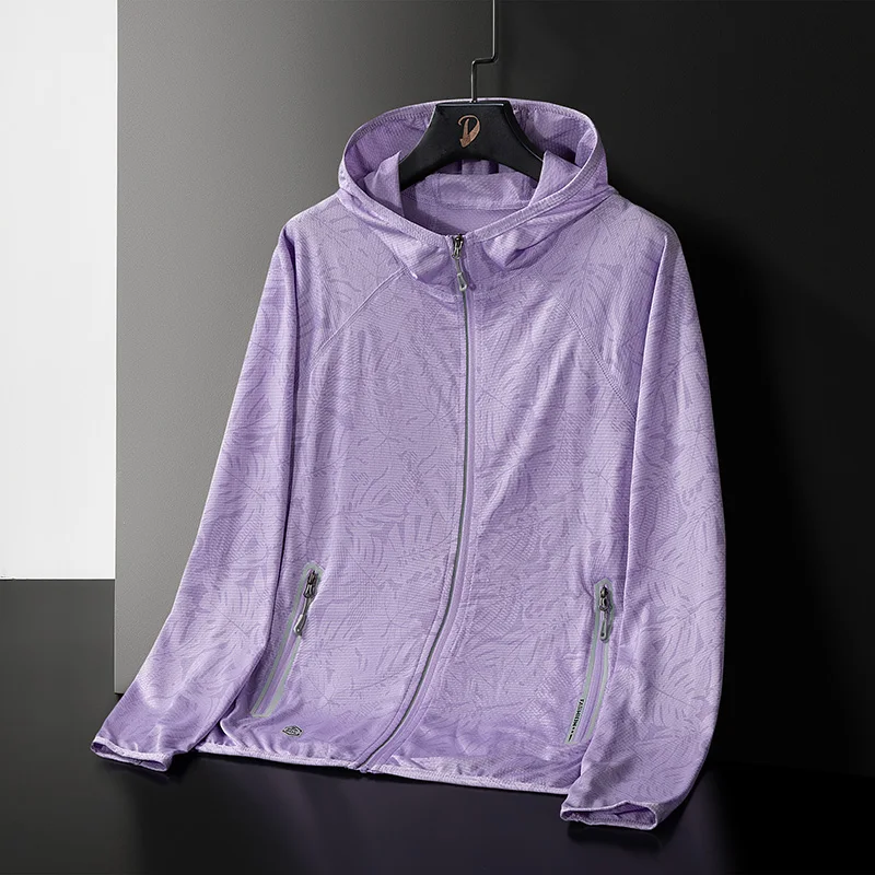 Summer Sun Protection Clothing for Men and Women Outdoor Leisure Jogging Camouflage Hooded Jacket 2024 New Couple windbreaker