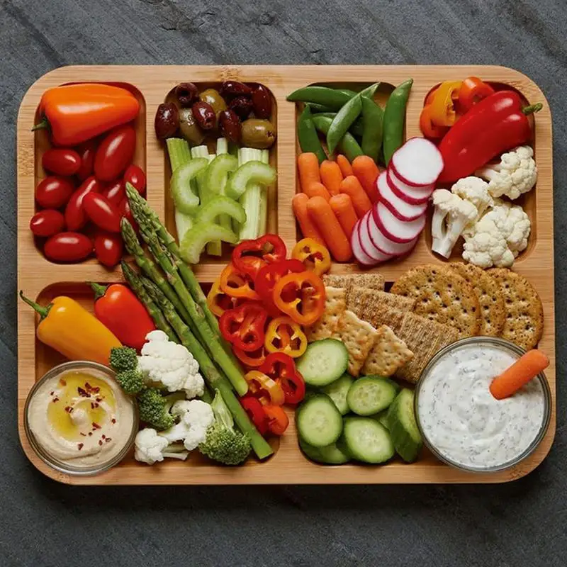 Travel Charcuterie Board with Black handle reusable Wooden Cheese Charcuterie Board Box Serving Tray Kitchen knife supplies