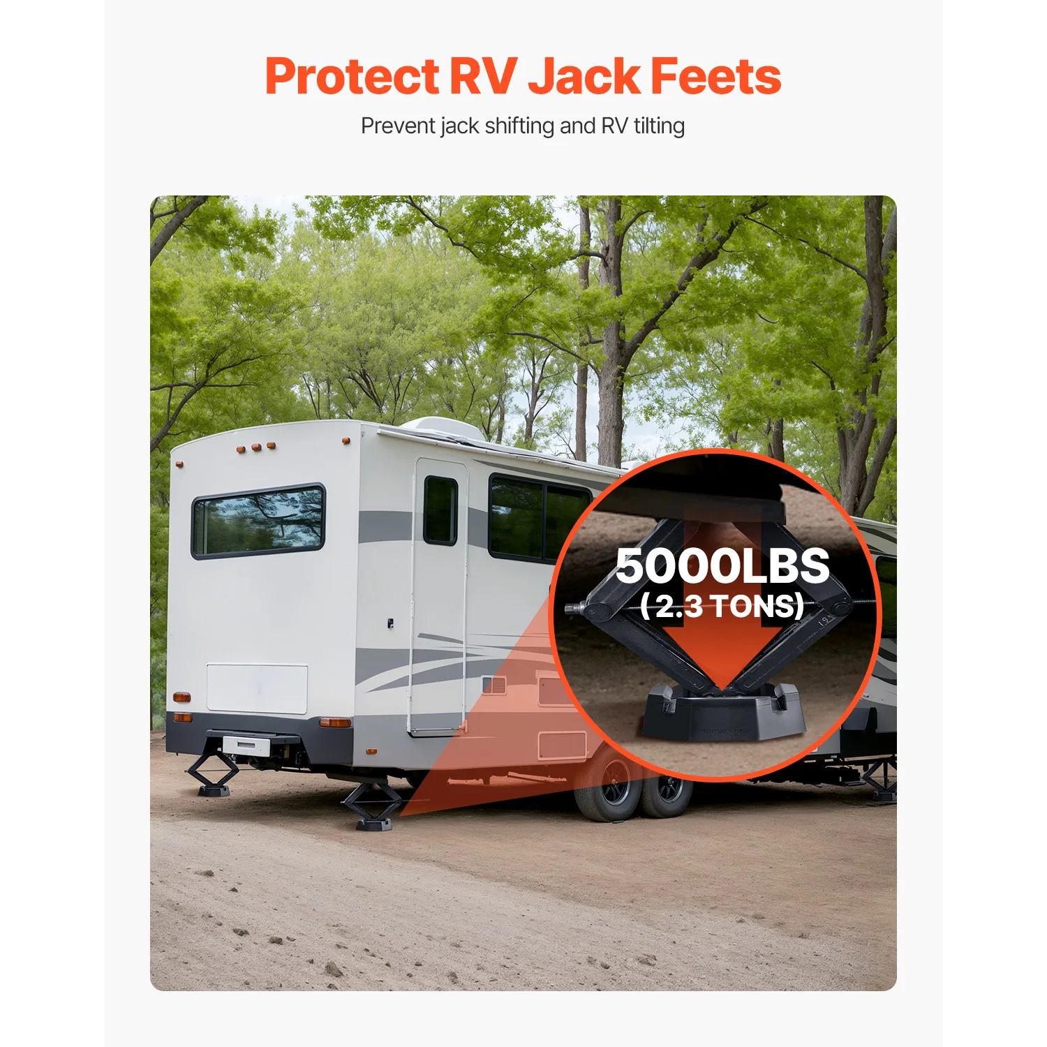 Rubber RV Leveling Pads for Trailers and Motorhomes