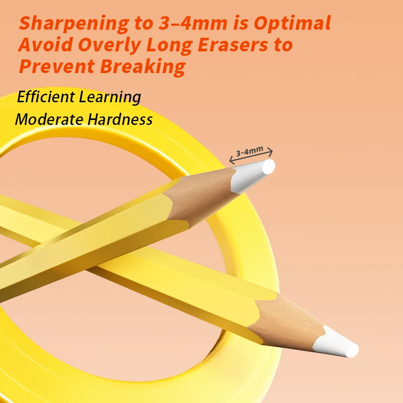 Artistic Pencil Shaped Eraser - Precision Correction Tool for Drawing, Writing, and Creative Gifts
