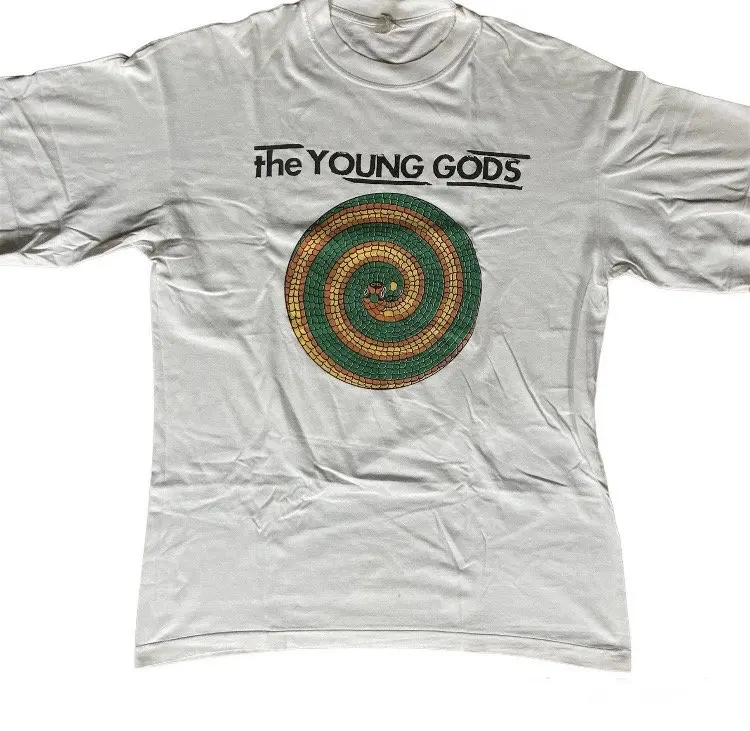 The Young Gods Vintage Shirt Anni '90 White Sky Tv Rare