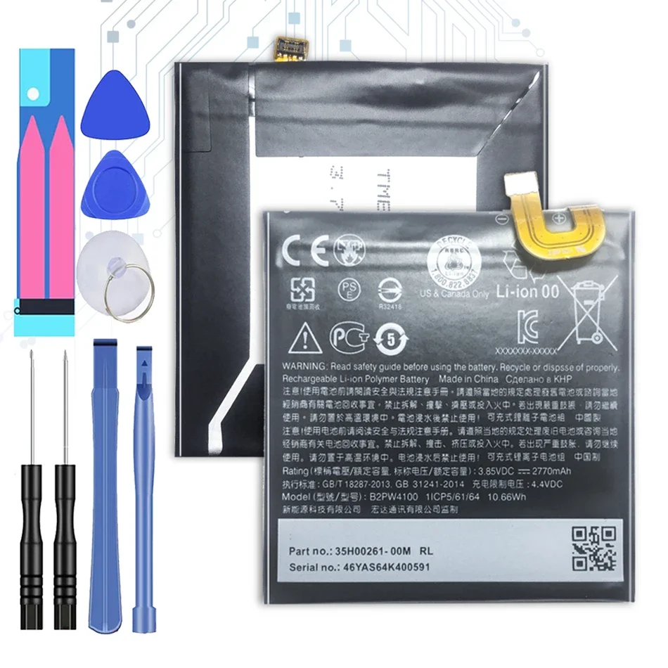 Batteria Di Ricambio Per Telefono Cellulare 2770Mah B2Pw4100 Per Htc Google Pixel 1 Pixel1 5 Pollici/Nexus S1 S 1 Batterie Li-Polym Bateria