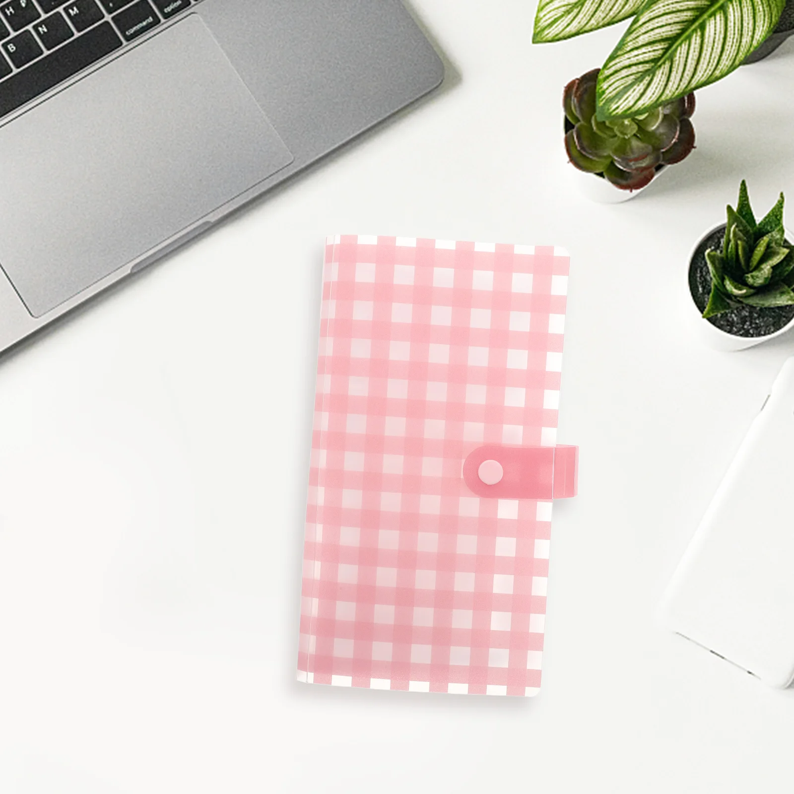 Frosted Portable Professional Photo Mini Photocard Organizer Button Secure Album Folder Solution Cards