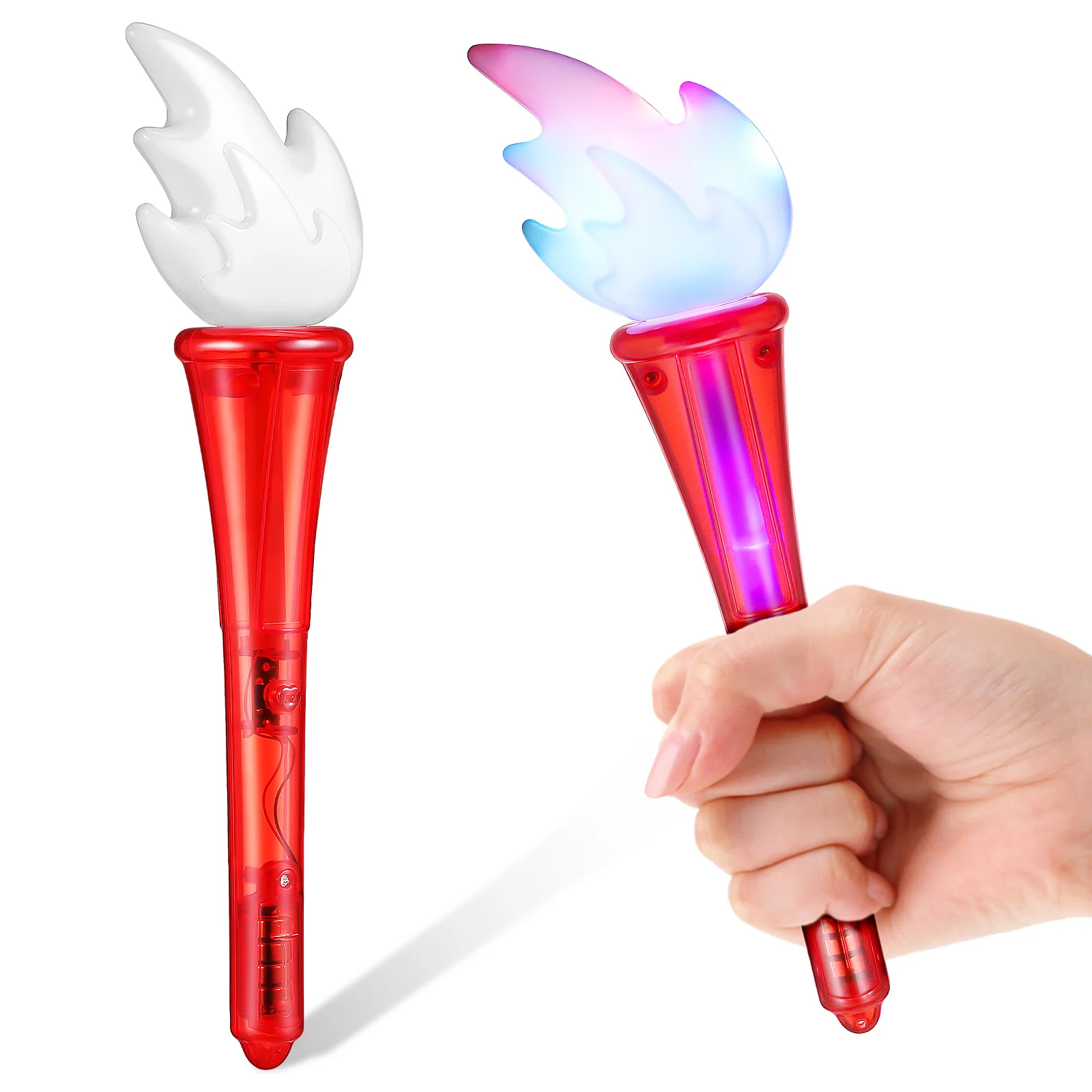 

2 Pcs Glowing Torch The Dark Wands Kids Flashing Light Toy Up Party Favors Stick