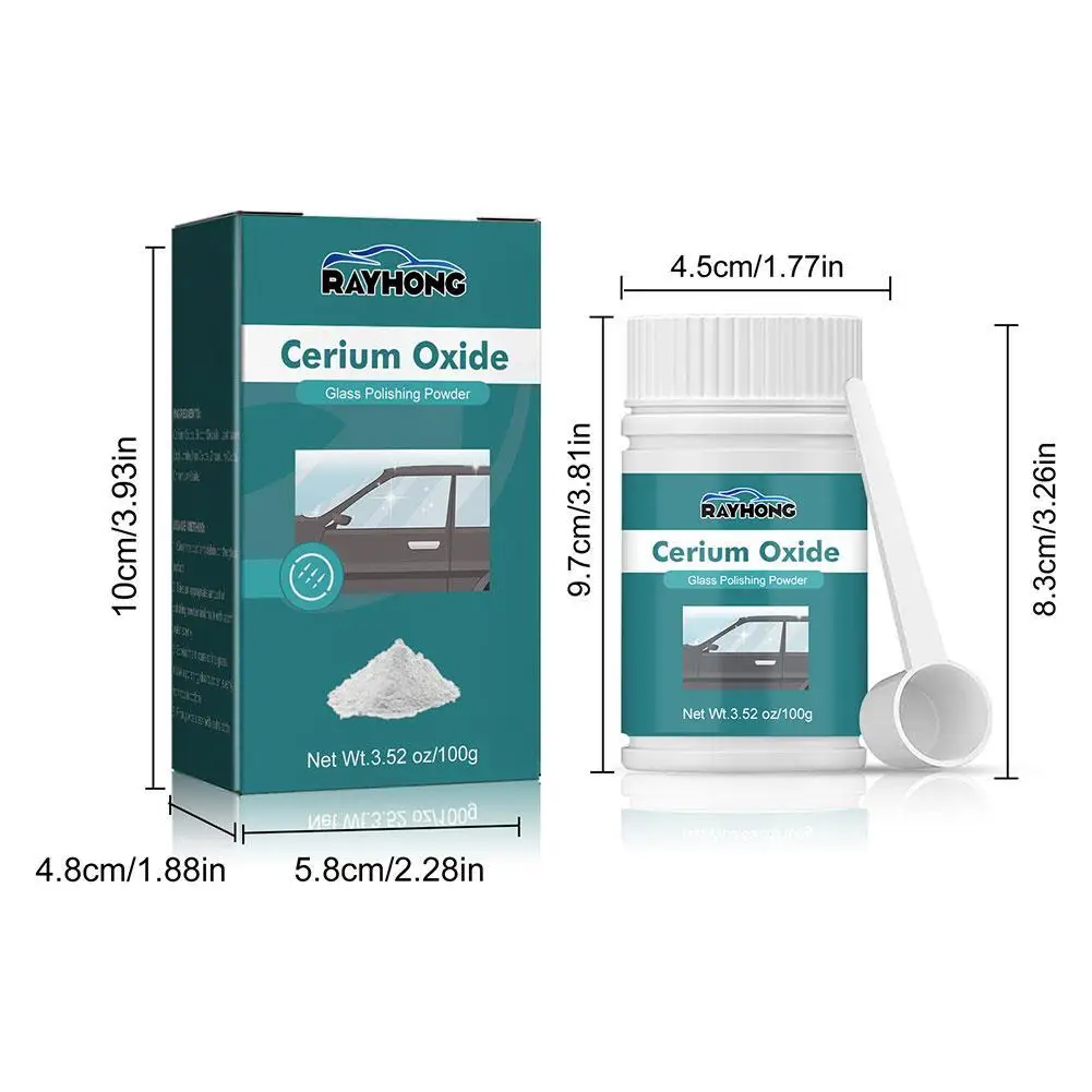 120g Cerium Oxide Glass Scratch Remover Professional Glass Polishing Compound Windshield Car Accessories