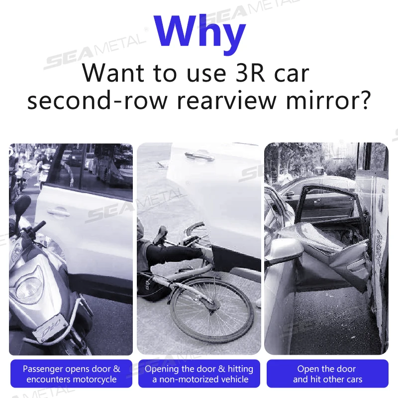 Car Mirror 2pcs Wide Angle Car Blind Spot Mirrors 360 Degree Adjustable Observe HD Rearview Mirrors Accessories