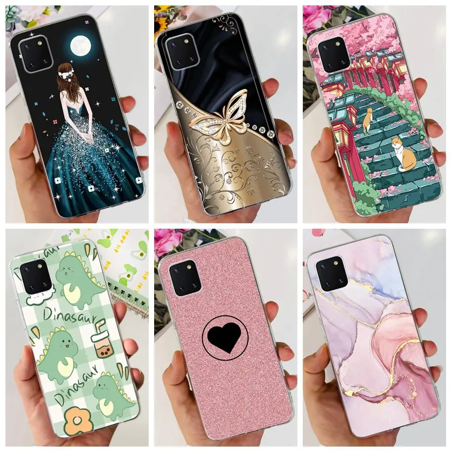 Cute Butterfly Slim Clear Silicone Phone Case Cover