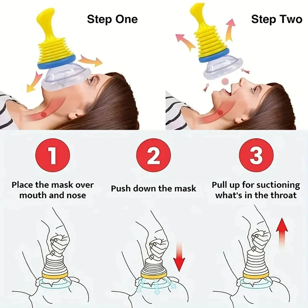 First Aid Kit Family Choking Emergency Device Breathing Trainer Anti Choking Anti Suffocaation Device for Adult and Children Anti Choking Device