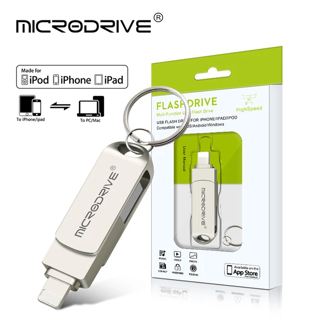 Clé mémoire clé USB 3.0 128 Go Apple MFi certifiée Lightning vers