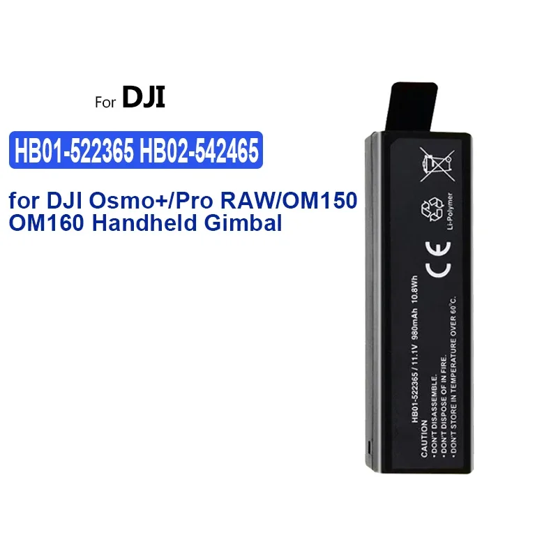 Batteria  980mAh  + Caricabatteria Doppio Compatibile Con HB01 522365 Per Dji Osmo Pro Raw Plus 688047