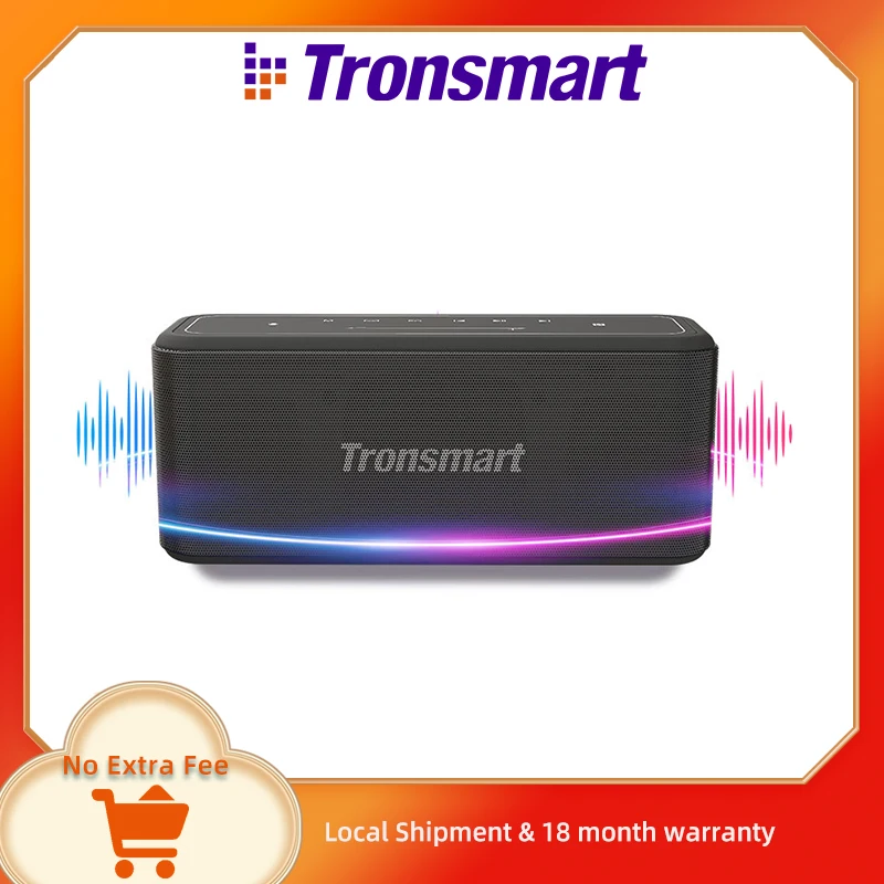 Tronsmart Mega Pro głośnik Bluetooth 60W przenośny głośnik z ulepszonym basem, NFC, IPX5 wodoodporny, Voice Assistant