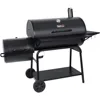 CC2036F Barrel Charcoal Grill with Offset Smoker,Outdoor Smoker with 1200 Sq. In.Cooking Area for Outdoor Barbecue Event 1