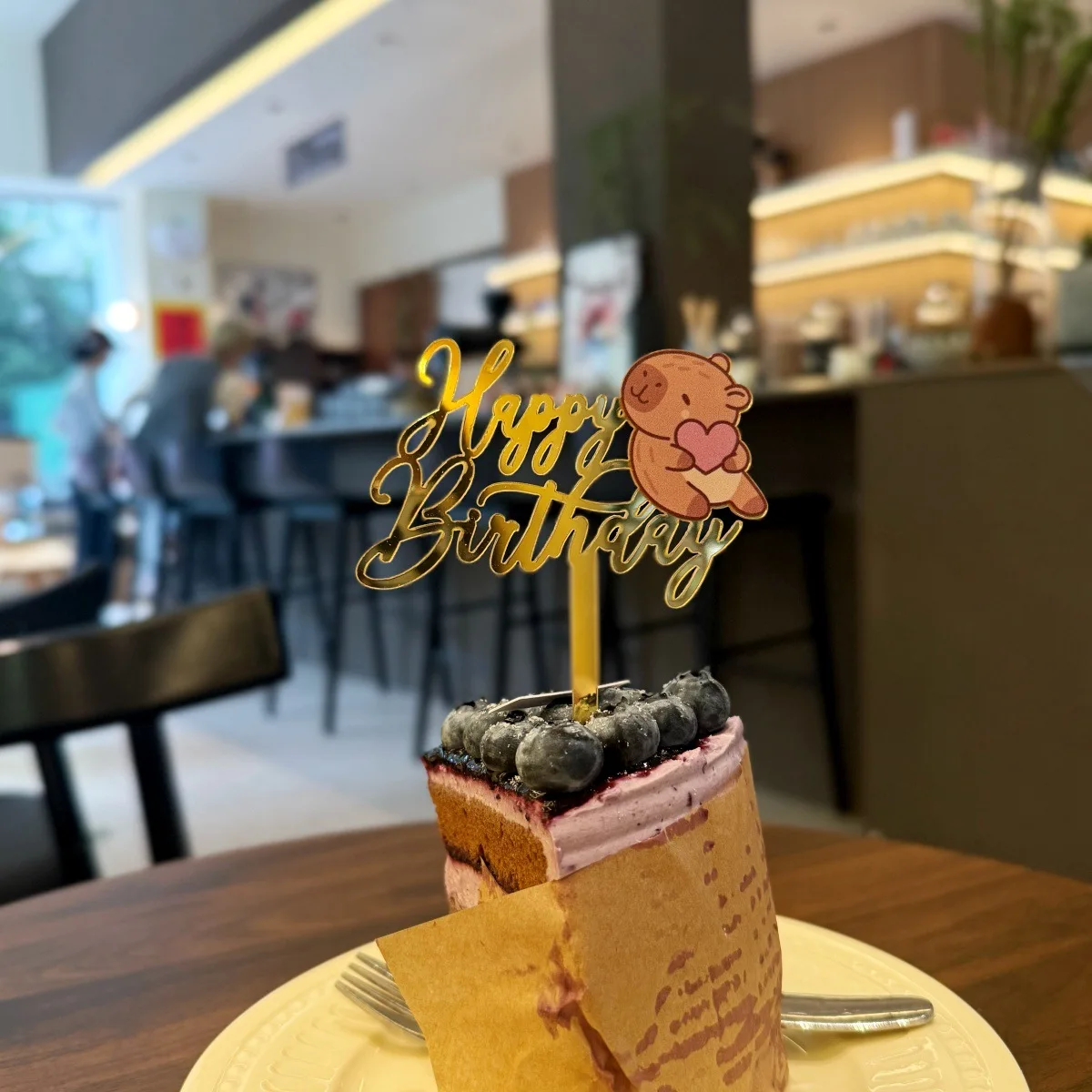 Acryl Capybara Taarttopper - Schattige Dieren Decoratie