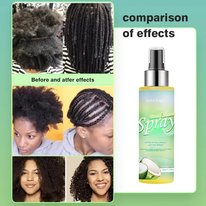 Hair Care Styling Lightweight Hydrating Nourishing and Anti Itching Braid Sheen Spray Hair Mousse curly hair mousse