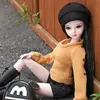 Handmade BJD Doll 1/3 Full Set 60cm Fashion Beautiful Girl Ball-Jointed Collectible Dolls Like Real Joint Doll Gift For Girl Toy 1