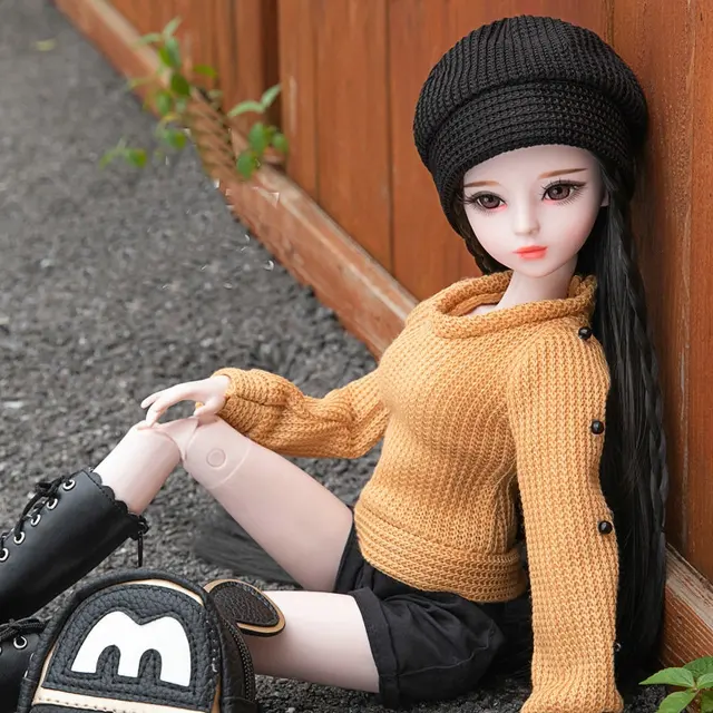 Handmade BJD Doll 1/3 Full Set 60cm Fashion Beautiful Girl Ball-Jointed Collectible Dolls Like Real Joint Doll Gift For Girl Toy 1