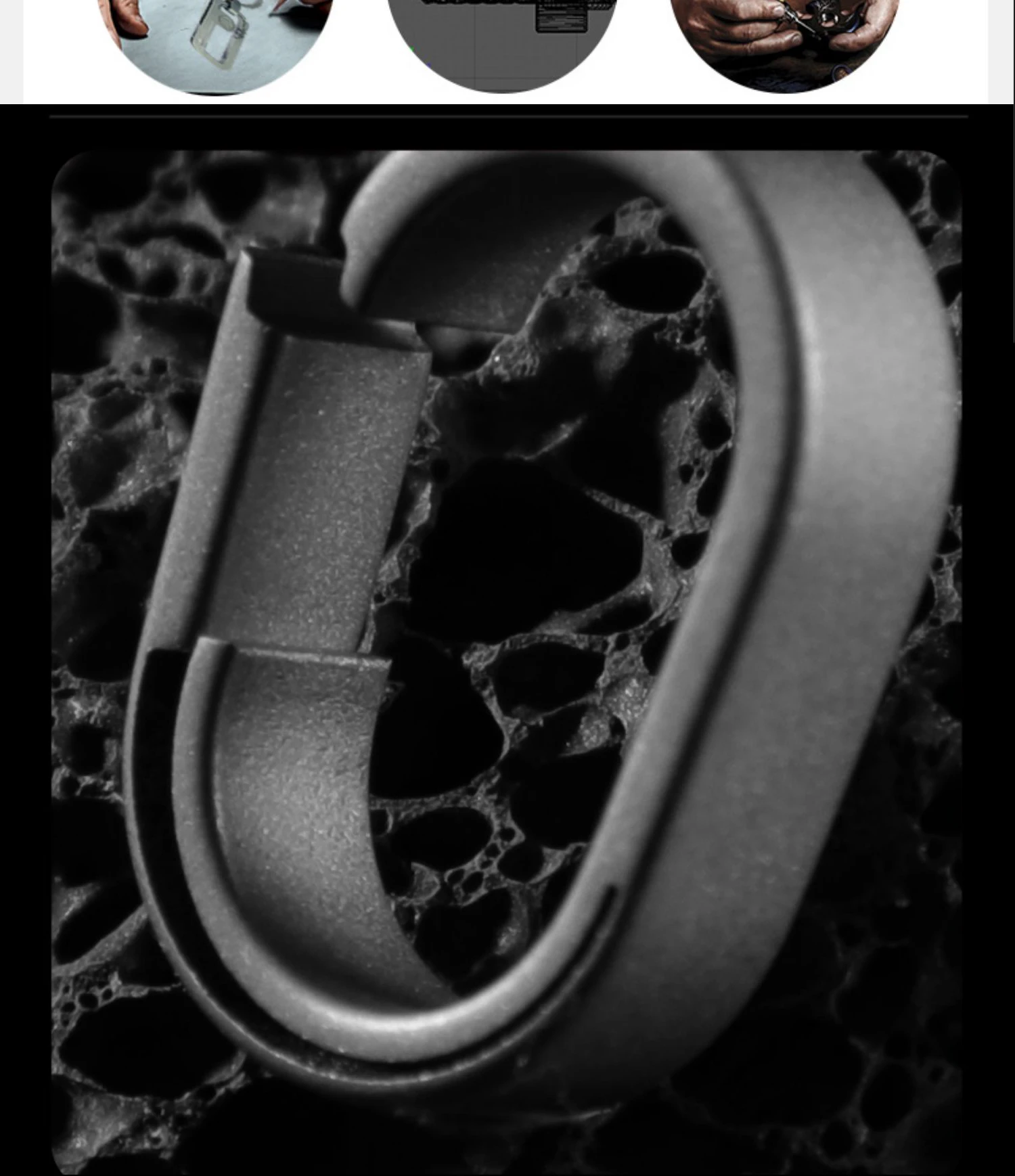 Neue Titan Legierung Schnell Abnehmbare Schlüsselbund Verbindungsring Mini Auto Schlüssel Kette Verbindung Schnalle EDC Schlüssel Ring Zubehör – Detail 8