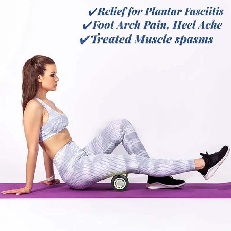 Manual Massage Roller for Full Body Relaxation Blue Pink
