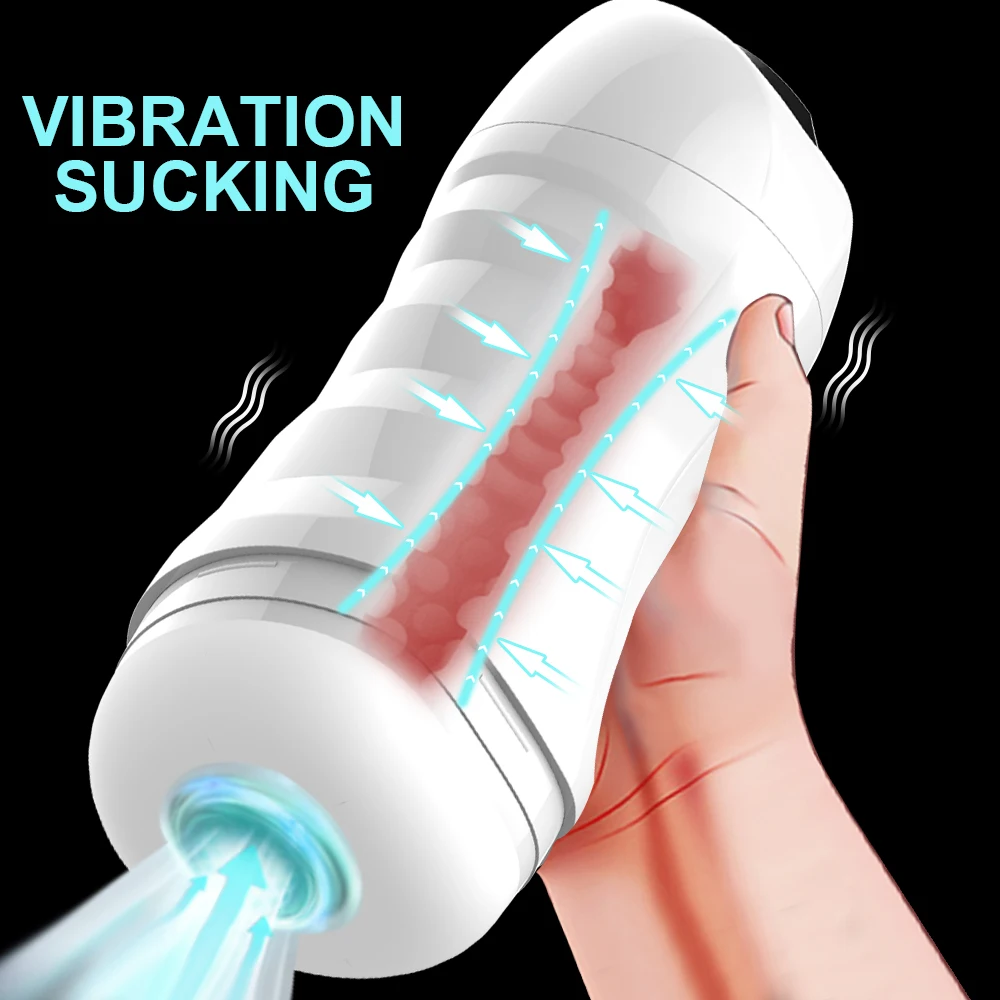 Real Automatic Sucking Vibrator Male Mastubator Blowjob Vagina Sex Machines for Men