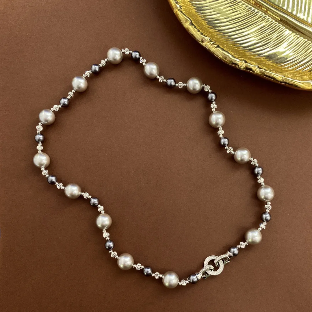New fashion Joker Grey Pearl exquisite necklace