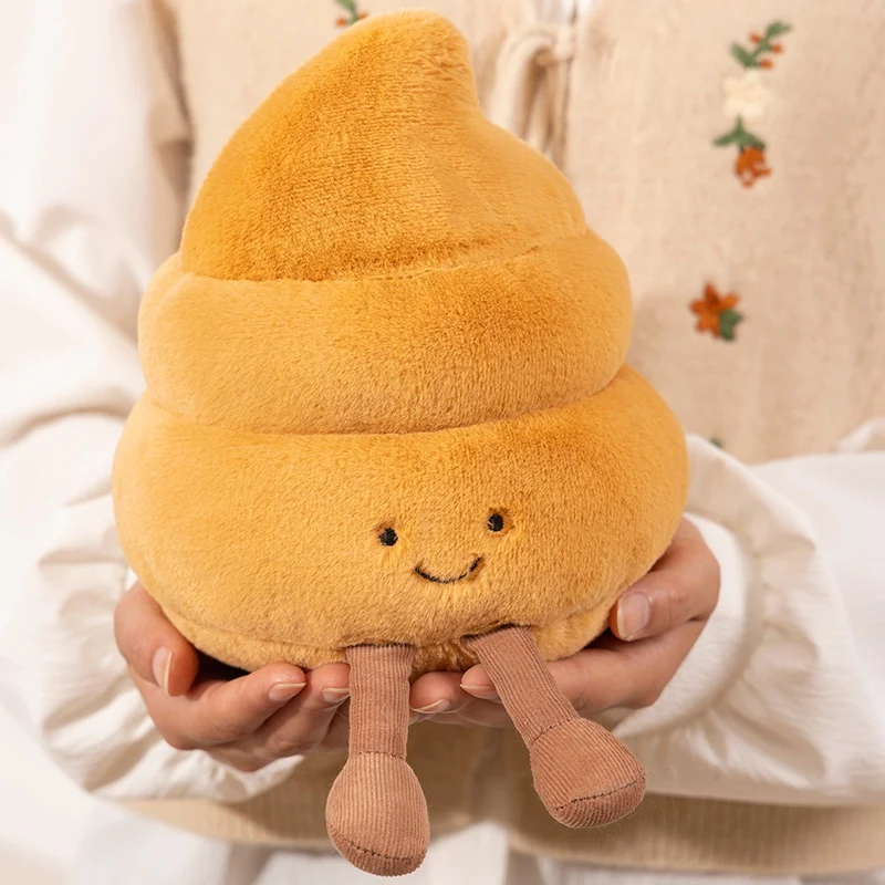 실물 같은 귀여운 POOP 롤 종이 변기 청소기, 변기 봉제 장난감, 재미있는 인형, 친구 보내기, 어린이 B