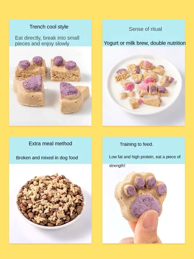 Cat and Dog Freeze Dried Snacks Pet Cat Snacks Cat Claw Snacks Freeze-dried Cats Train To Get Rewarded Pet Treats Dog Universal Kitty Food