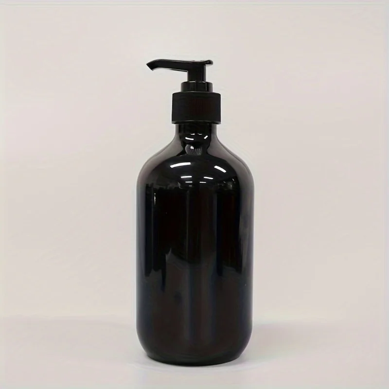 2pcs 500ml Shampoo Shower Gel Packaging Bottle Round Shoulder Push Type Lotion