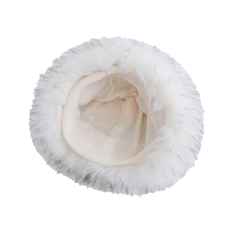 New Women Cute Plush Winter Hat Trendy Streetwear Knitted Hat Lovely Dandy Cap For Girls