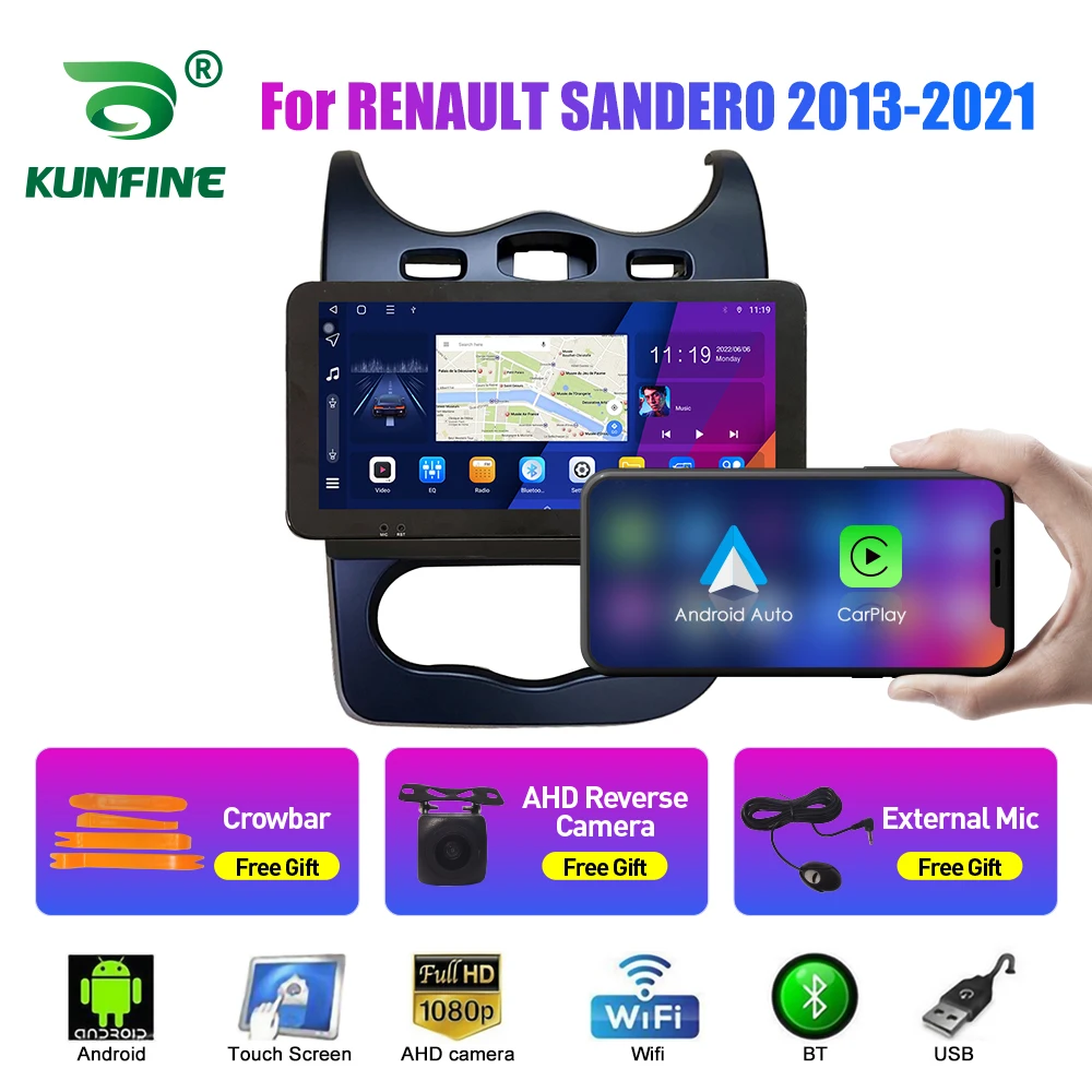 

Car Radio For RENAULT SANDERO 2013-2021 Octa Core Android Car DVD GPS Navigation Car Stereo Carplay Android Auto