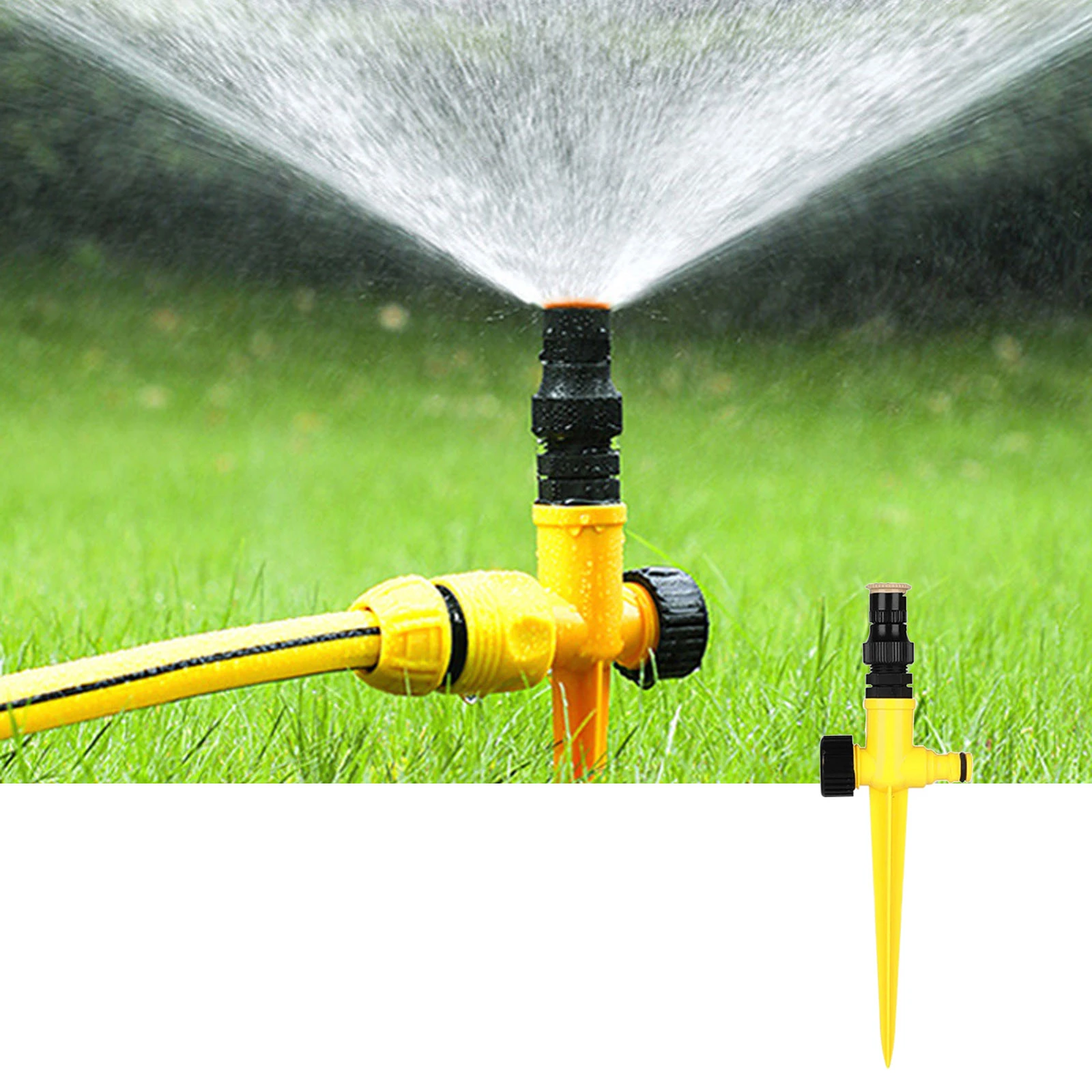 360° Rotation Auto Irrigation System Garden Lawn Sprinkler Patio
