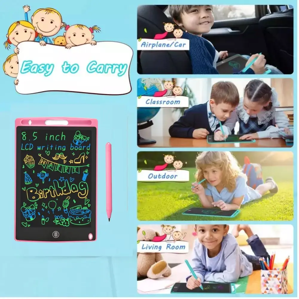 Lcd drawing tablet children's 8.5 inch LCD screen electronic writing board handwriting pad stylus pad