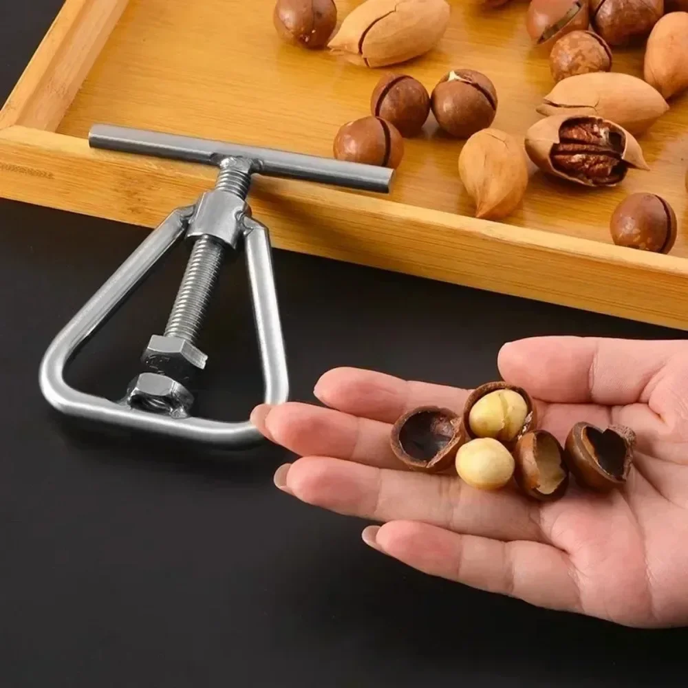 1PC Multifunctional Manual Nut Opener Cracker Machine Steel Kitchen Tool for Walnut Macadamia Nuts Sheller Tool