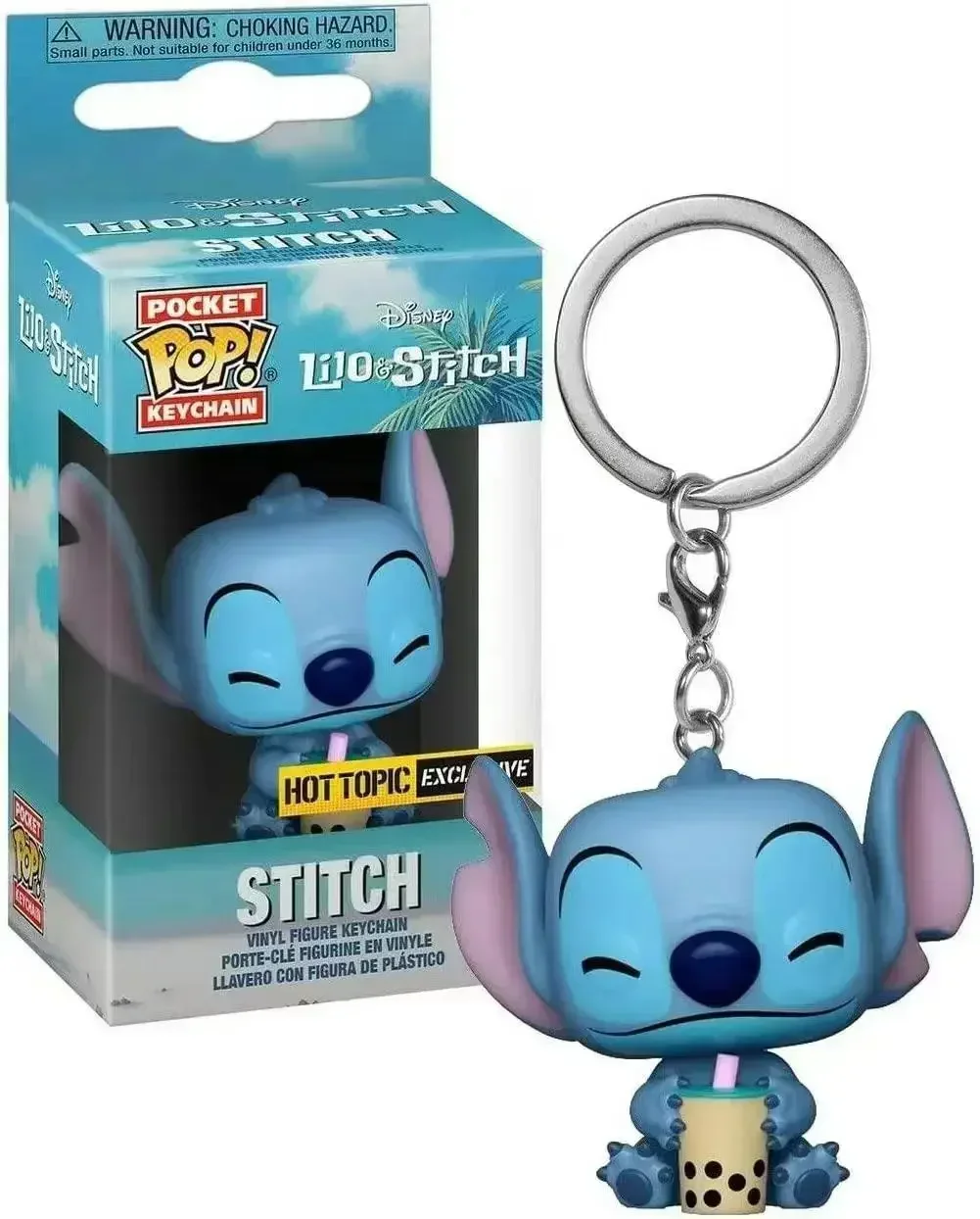 thumbnail image 4 of FUNKO POP Disney HULA STITCH STITCH DURMIENDO EN LA BAÑERA Llavero de verano STITCH TIKI STITCH LILO SCRUMP Llavero Juguetes, 4 of 5