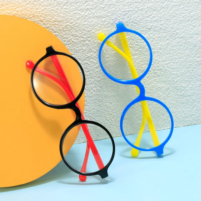 New Fashionable Kids Glasses Frame Clear Lens Cute Round Korean Style Baby Photo Props for Boys and Girls kids glasses frame