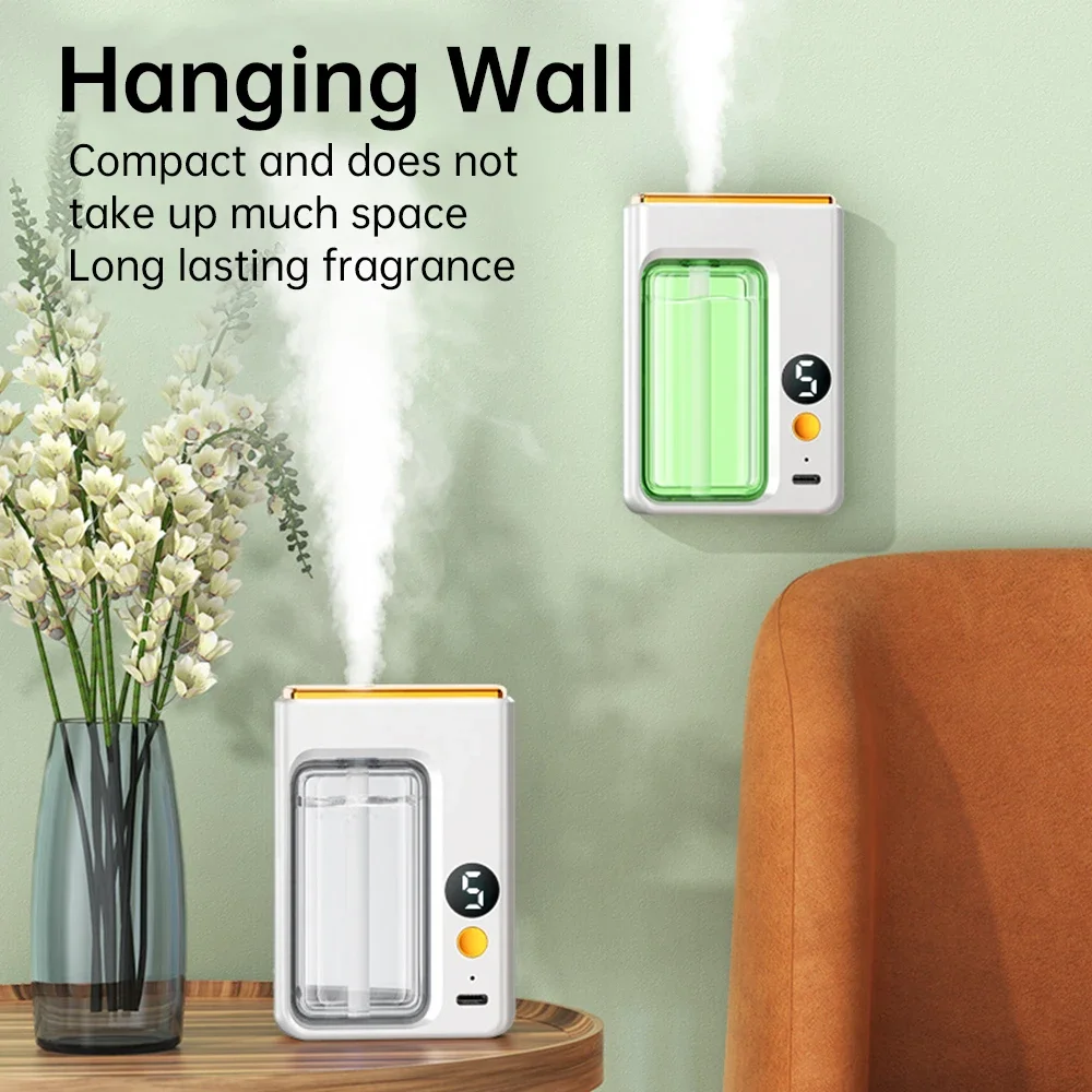 Automatic Diffuser Aromatherapy Machine Car Perfume with Display Essential Oil Humidifier Bathroom Deodorization Air Freshener